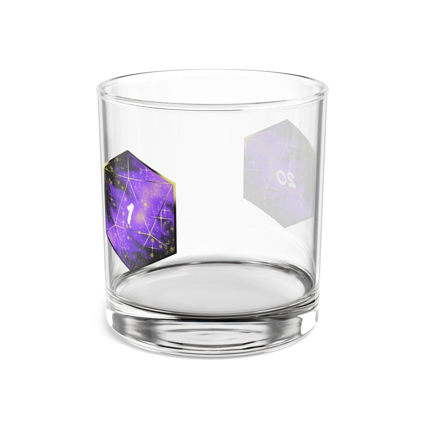 Natural 20/Natural 1, 10oz Rocks Glass