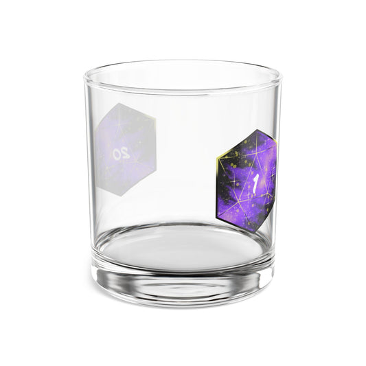 Natural 20/Natural 1, 10oz Rocks Glass