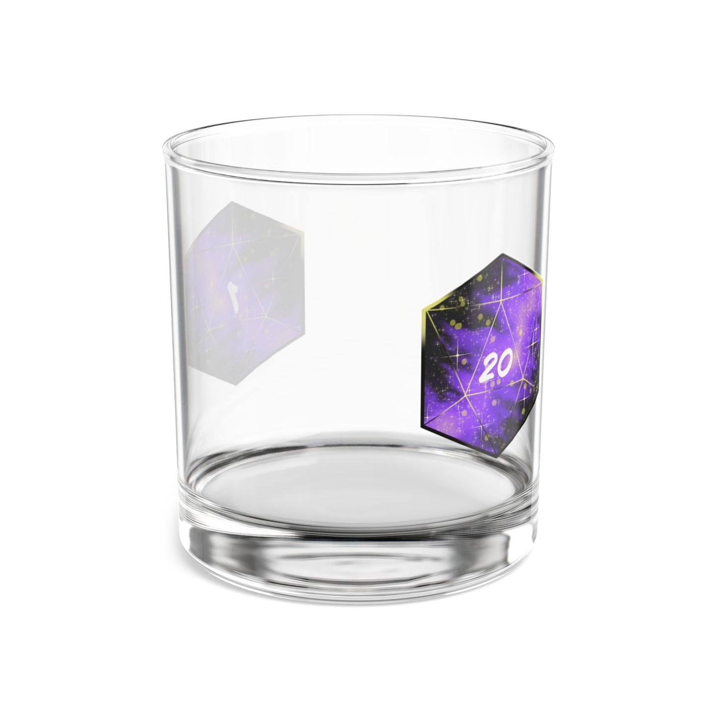 Natural 20/Natural 1, 10oz Rocks Glass
