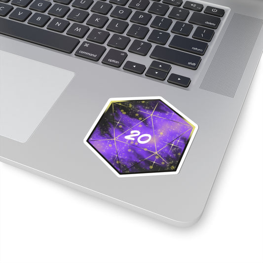 Cosmic Nat 20 Kiss-Cut Sticker
