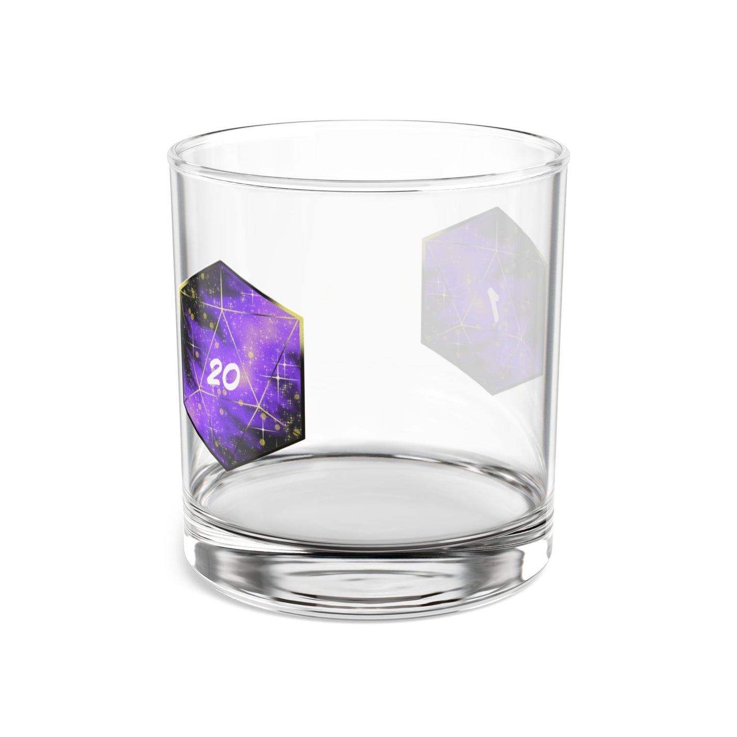 Natural 20/Natural 1, 10oz Rocks Glass
